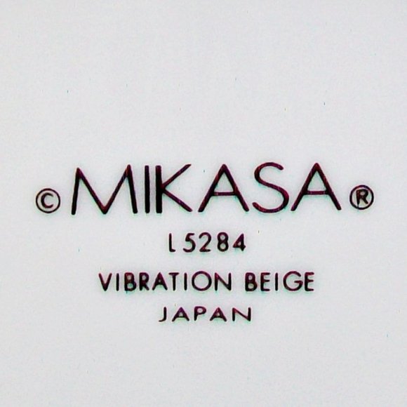 Mikasa VIBRATION Soap Dish L5284 Beige Porcelain Bathroom Vanity Collectible - Picture 4 of 4